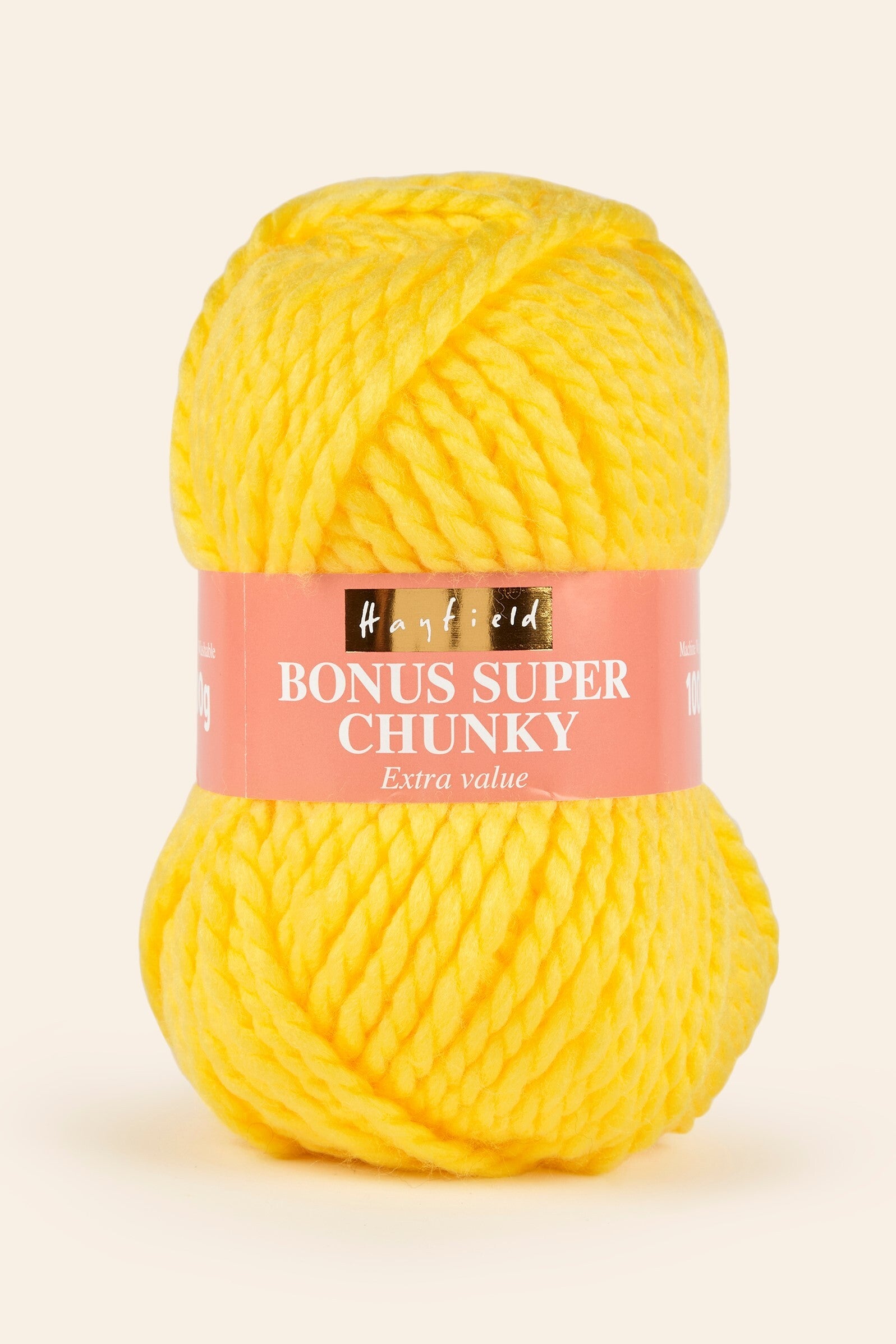 Super chunky yellow wool deals