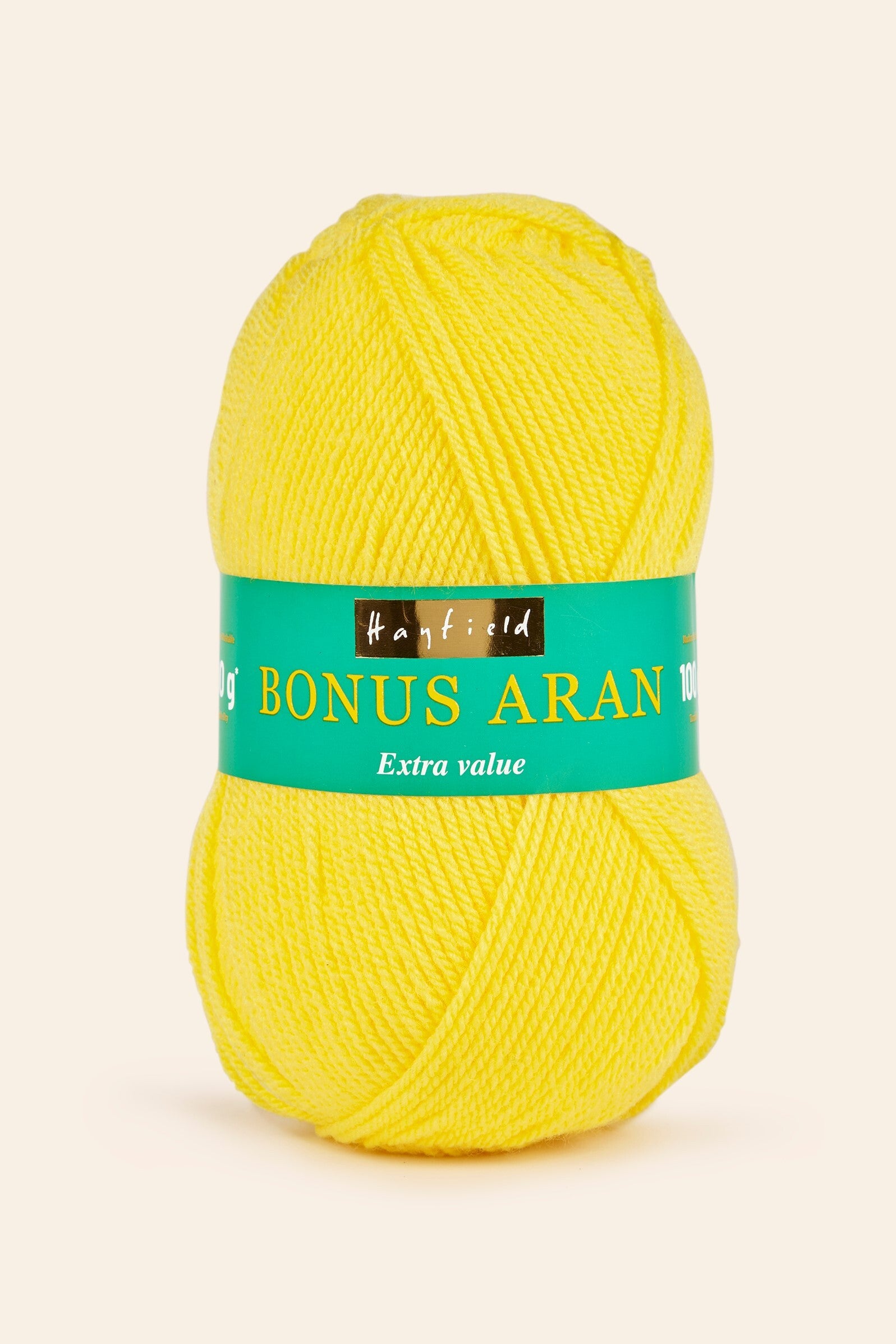 Hayfield Bonus Aran 100g 819 Bright Yellow Pack Lane Wool