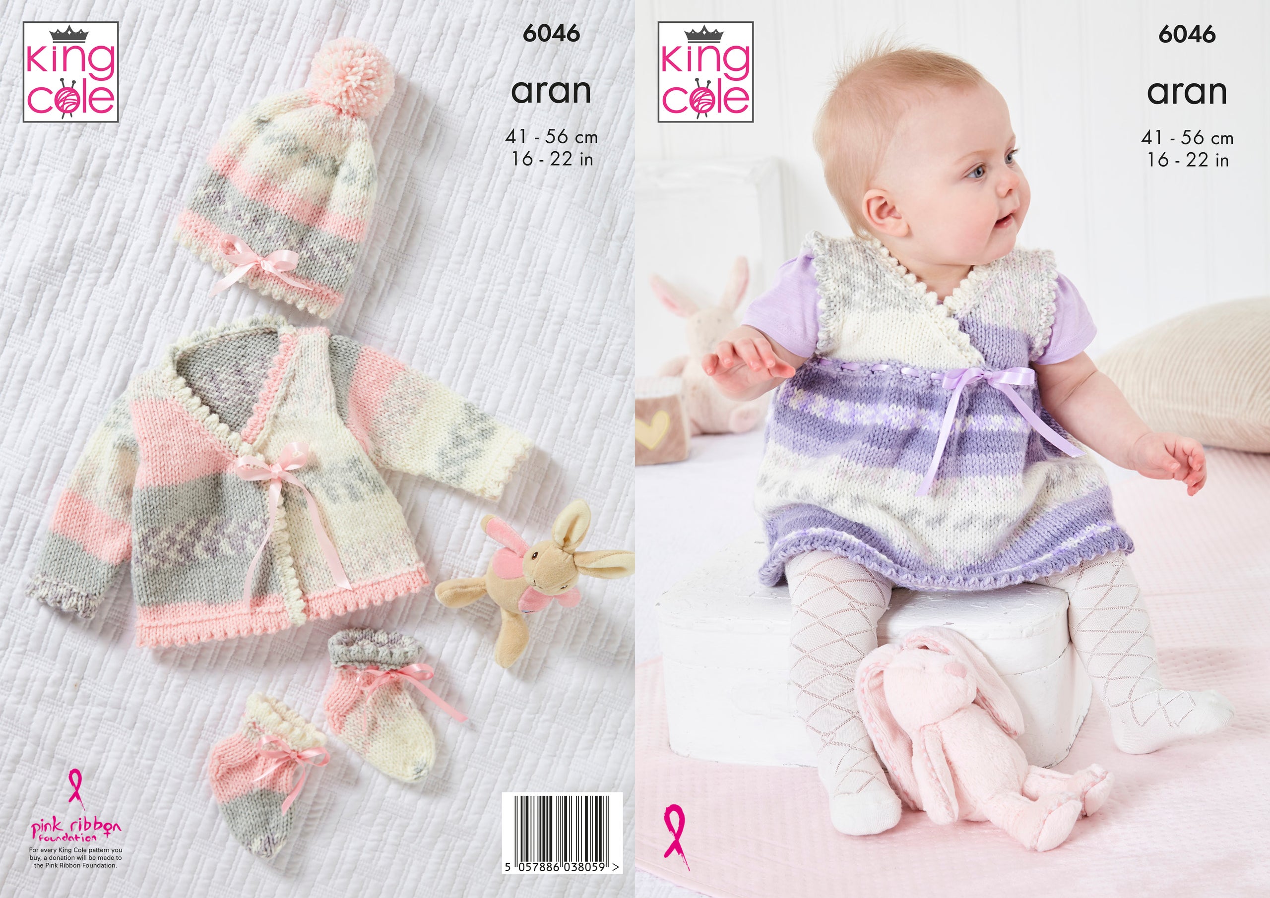 Knitted pinafore dress pattern top